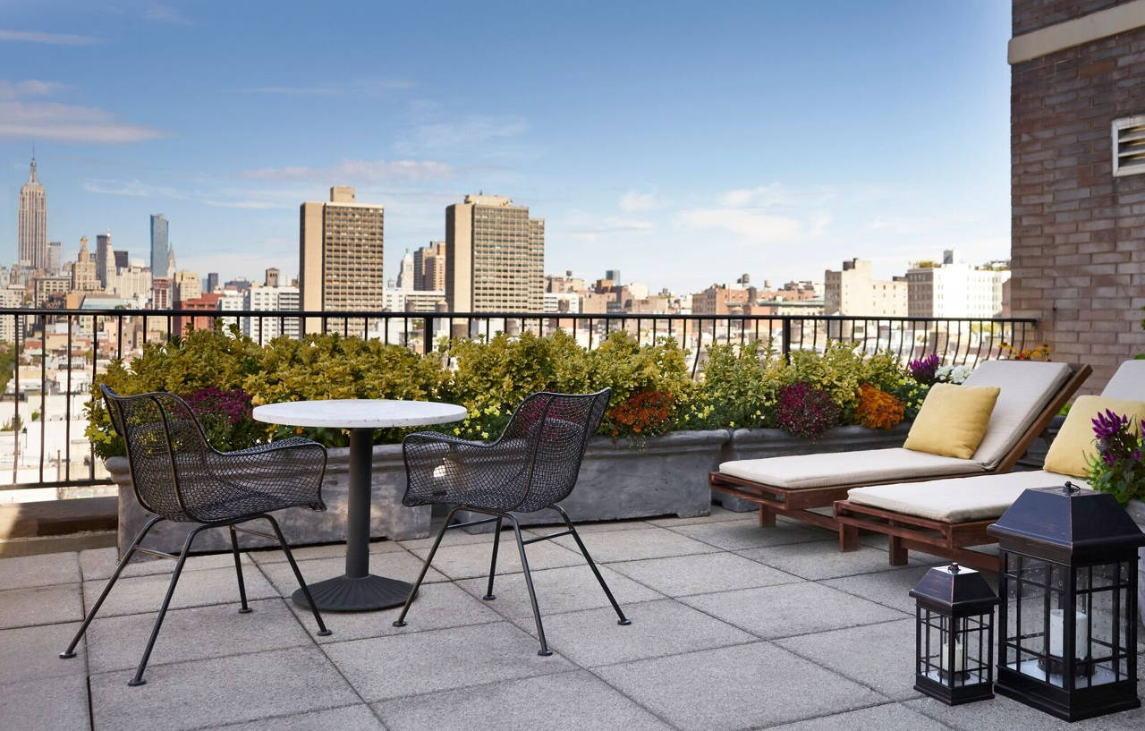Sixty Soho Hotel New York Bagian luar foto Rooftop terrace